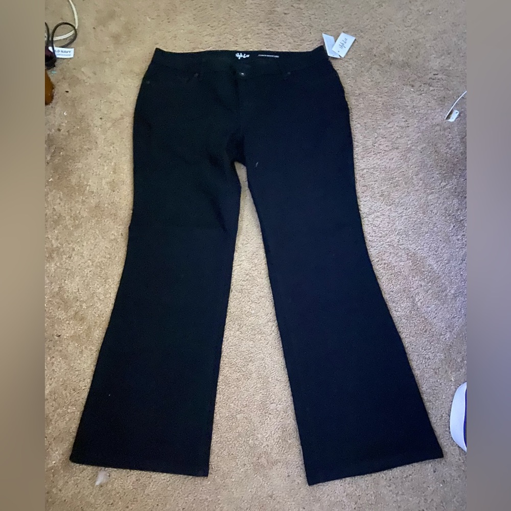 Style&co black bootleg jeans
